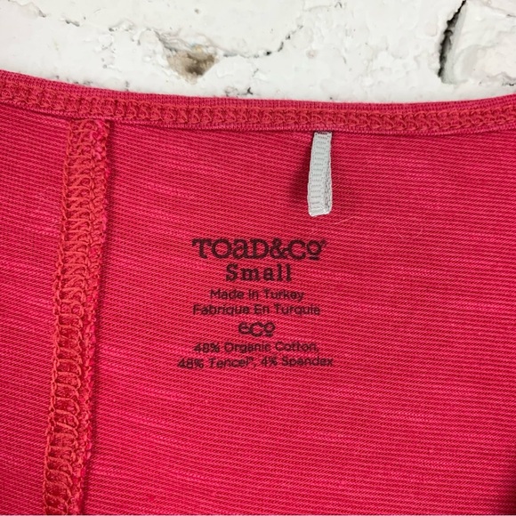 Toad & Co Sama Sama Dress Hot Pink Sleeveless Small - Picture 5 of 9
